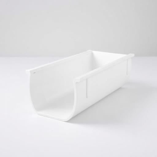 Canaleta PVC Blanca Evacuación Aguas Lluvias 4 Metros - Canaletas PVC para uso industrial